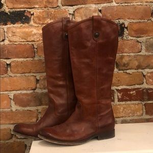 Frye Women's Melissa Button 2 Riding Boot Cognac